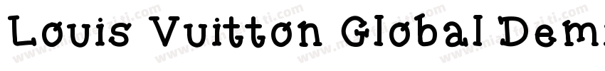 Louis Vuitton Global Demi字体转换